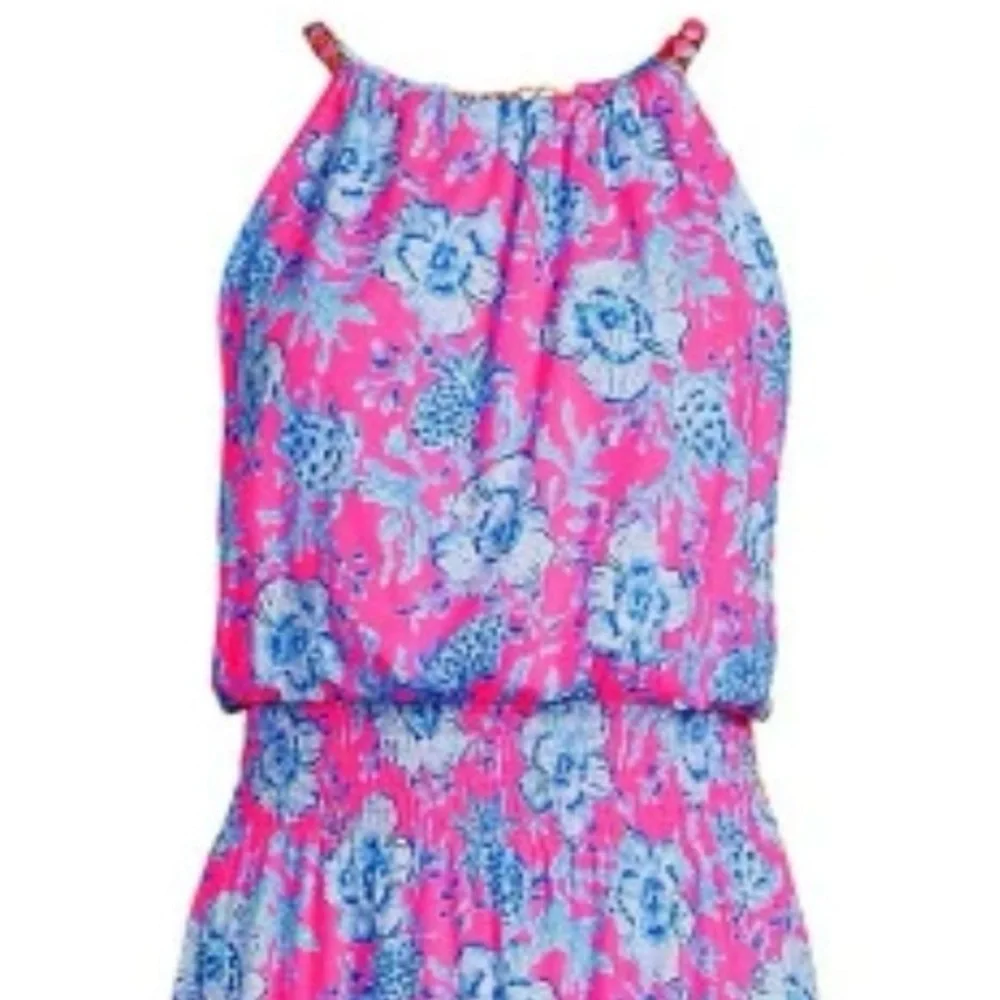 New Lilly Pulitzer Gracelyn Floral Halter Floral MIDI Dress NWOT Size Large - Picture 7 of 12